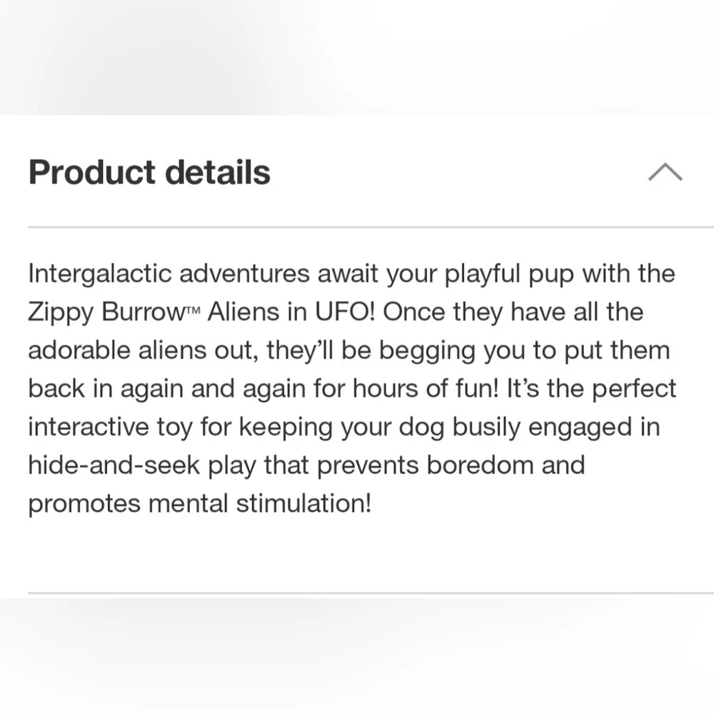 Zippy Paws Alien Burrow Dog Toy